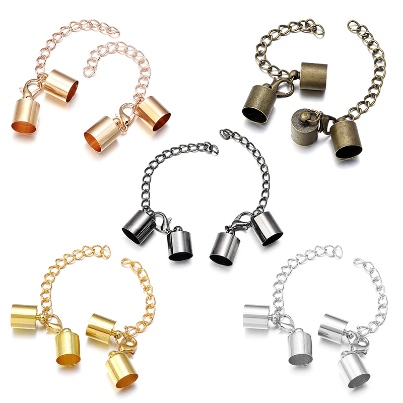 10Sets Leather Cord End Caps W - Jewelry Making Material ulasan dan harga