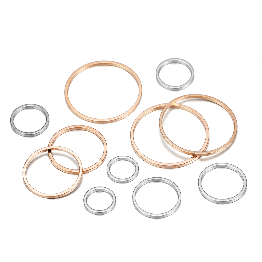 20-50pcs/lot 8-40mm Metal Roun - Jewelry Making With Copper Wire ulasan dan harga