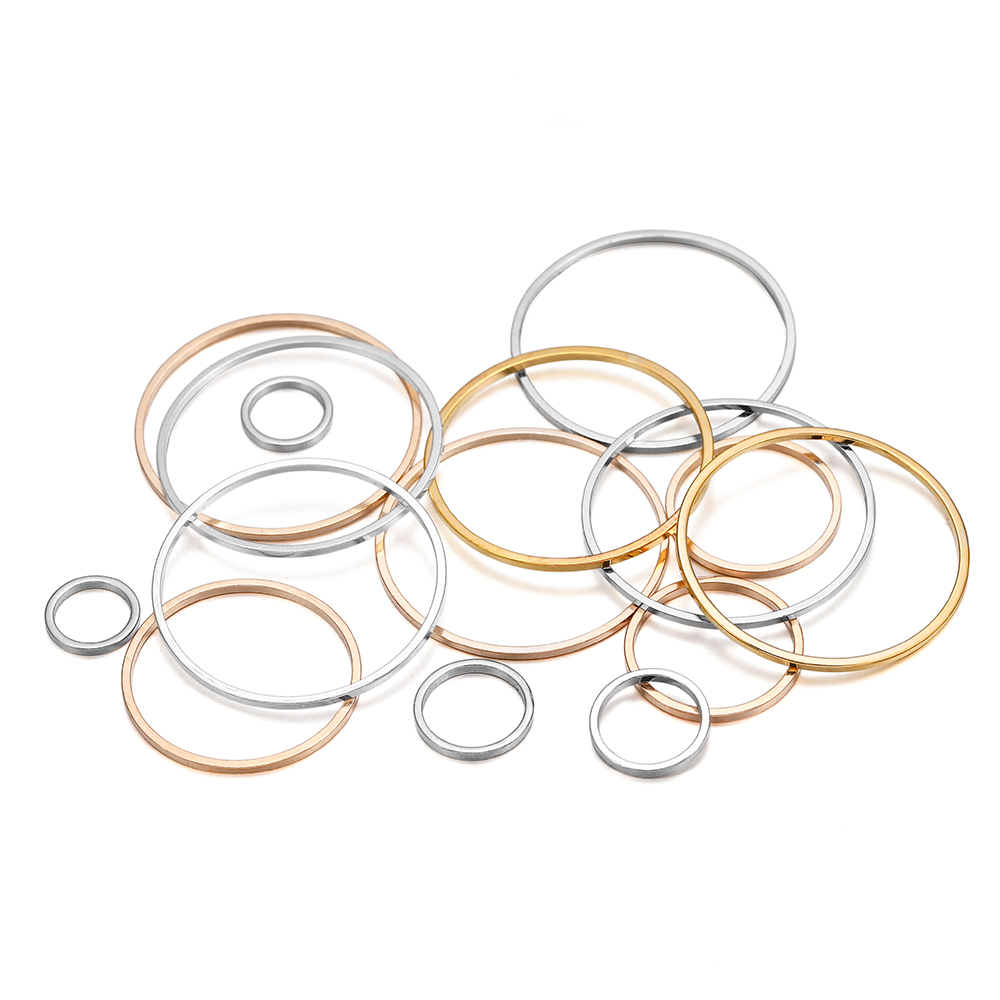 20-50pcs/lot 8-40mm Metal Roun - Jewelry Making With Copper Wire ulasan dan harga