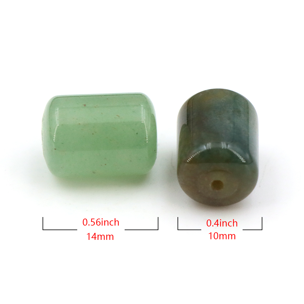 10x14mm Natural Stone Cylinder - Crimp Bead Tube ulasan dan harga