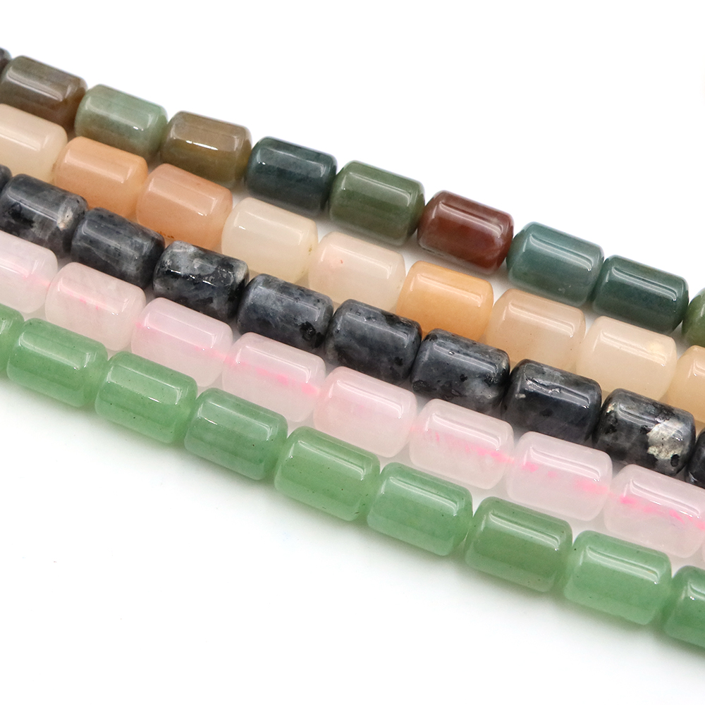 10x14mm Natural Stone Cylinder - Crimp Bead Tube ulasan dan harga