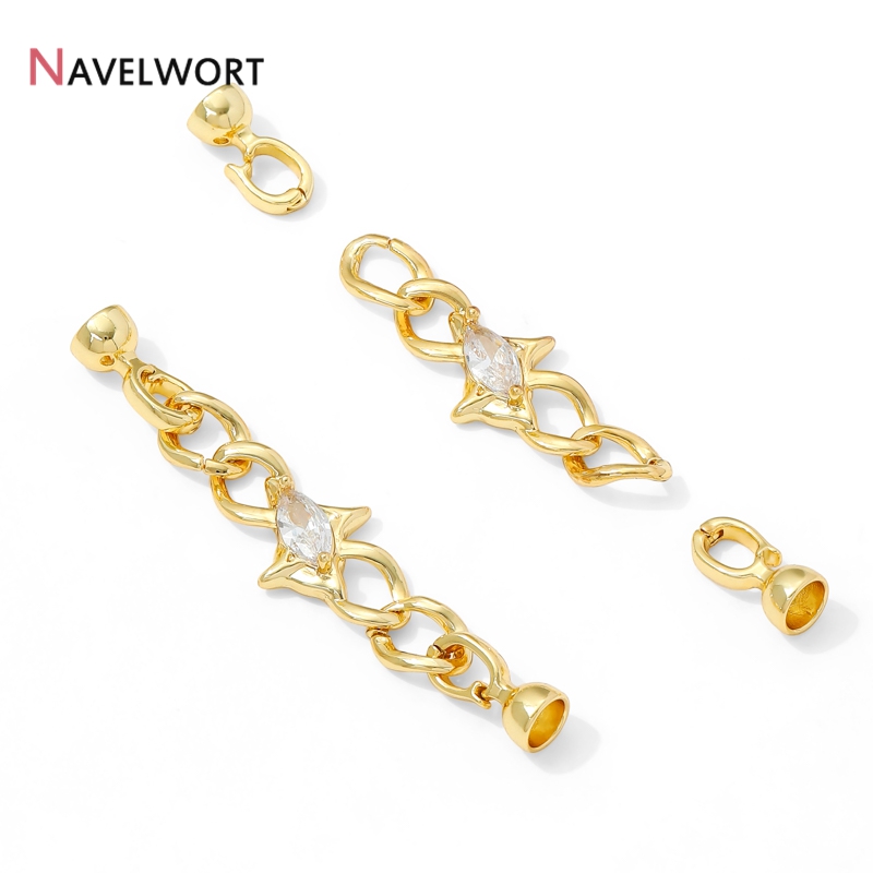 14K Gold Plated Brass Zircon C - Jewelry Making Brass ulasan dan harga