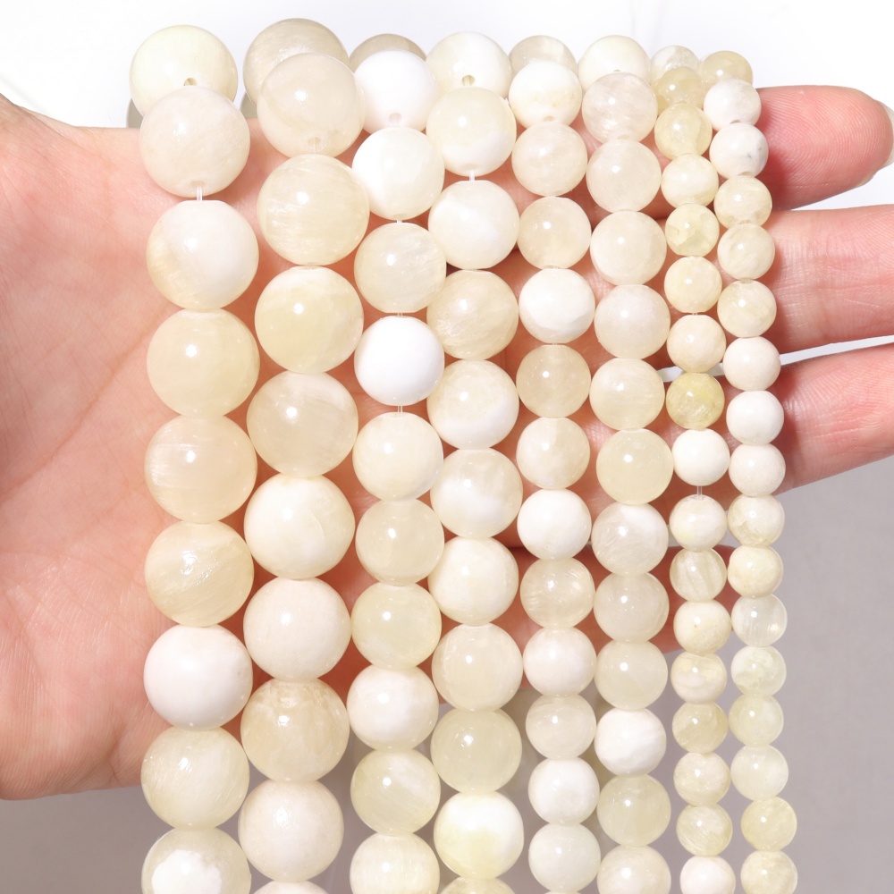 1 Strand 6/8/10/12mm Golden Si - Jewelry Making Stones ulasan dan harga