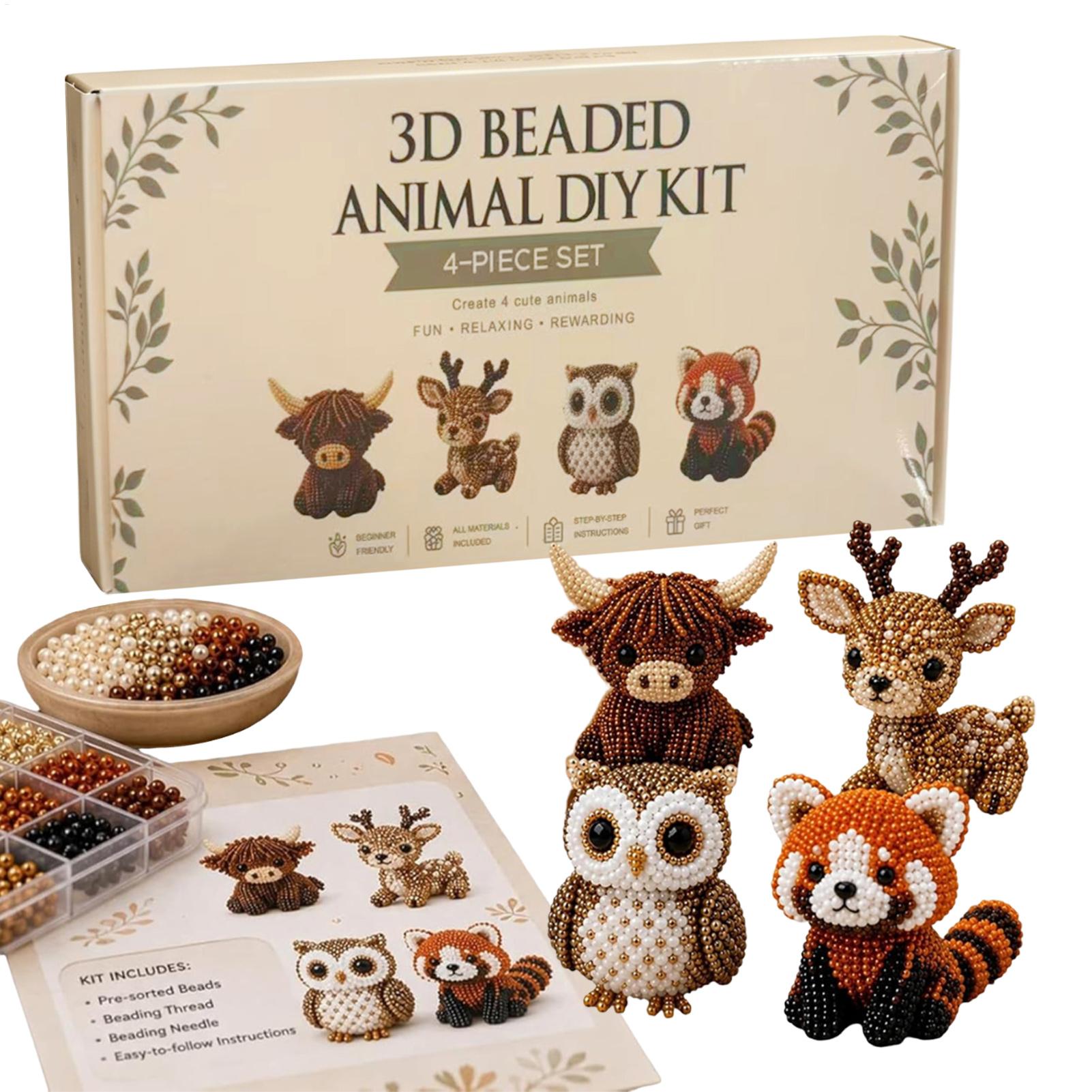 DIY 3D Beaded Animal Kit Handm - Jewelry Making Kit For Kids ulasan dan harga