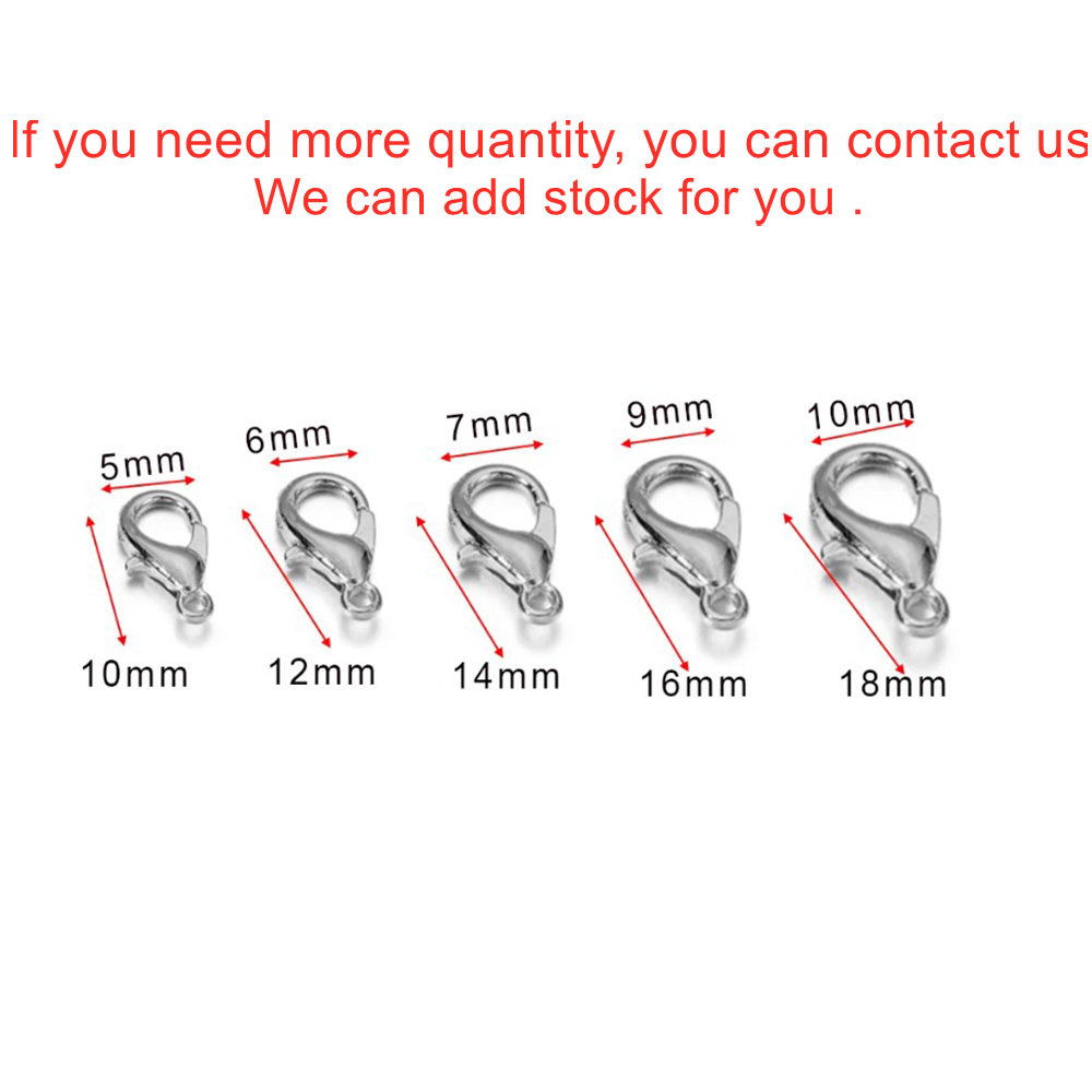 10pcs Multiple Size Lobster Cl - Jewelry Making Essentials ulasan dan harga