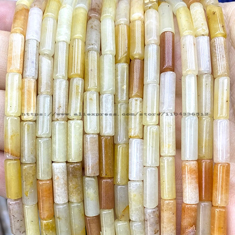 4x13mm Tube Natural Stone Jade - Crimp Bead Tube ulasan dan harga