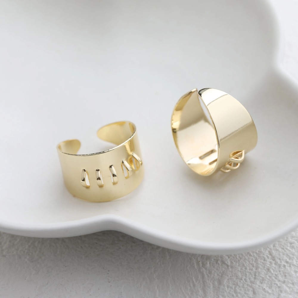 4PCS Brass Ring Settings with  - Jewelry Making Soldering Kit ulasan dan harga
