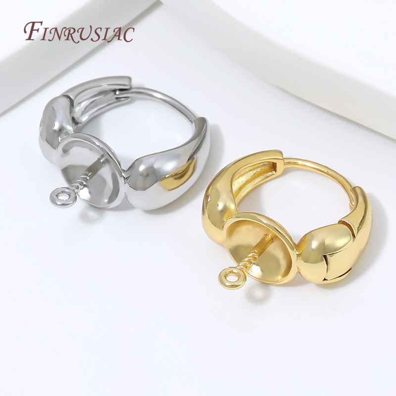 18K Gold Plated Water Drop Hug - Jewelry Making Brass ulasan dan harga