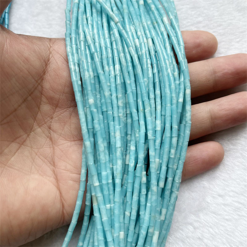4*2MM Small Size Natural Stone - Crimp Bead Tube ulasan dan harga