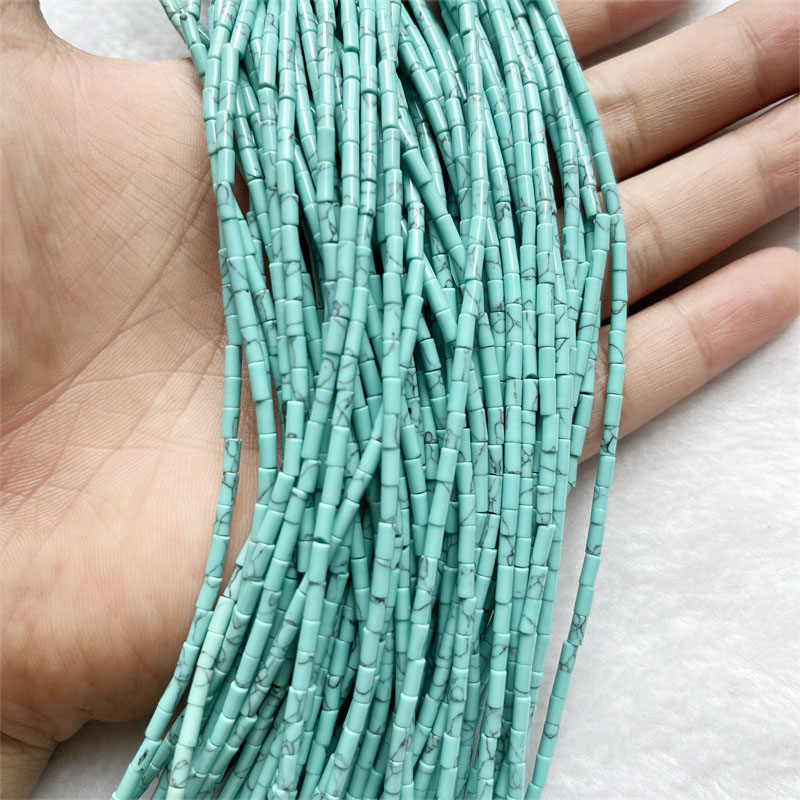 4*2MM Small Size Natural Stone - Crimp Bead Tube ulasan dan harga