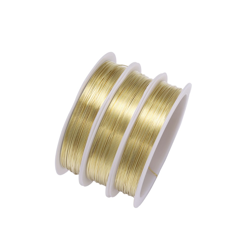 1 Roll Sturdy Gold Alloy Coppe - Jewelry Making With Copper Wire ulasan dan harga