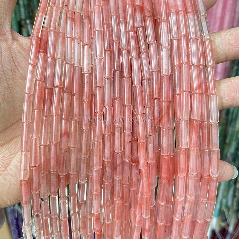 4*13mm Natural Agate Aventurin - Crimp Bead Tube ulasan dan harga
