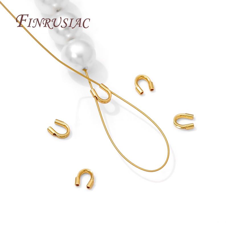 18K Gold Plated Protective End - Jewelry Making Gold Wire ulasan dan harga