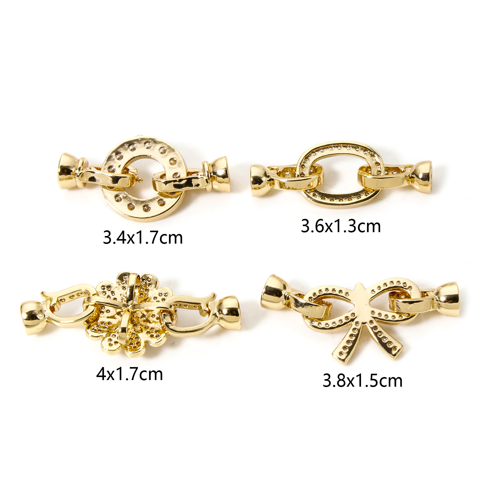 1pc Brass Fold Over Clasps Gol - Jewelry Making Brass ulasan dan harga