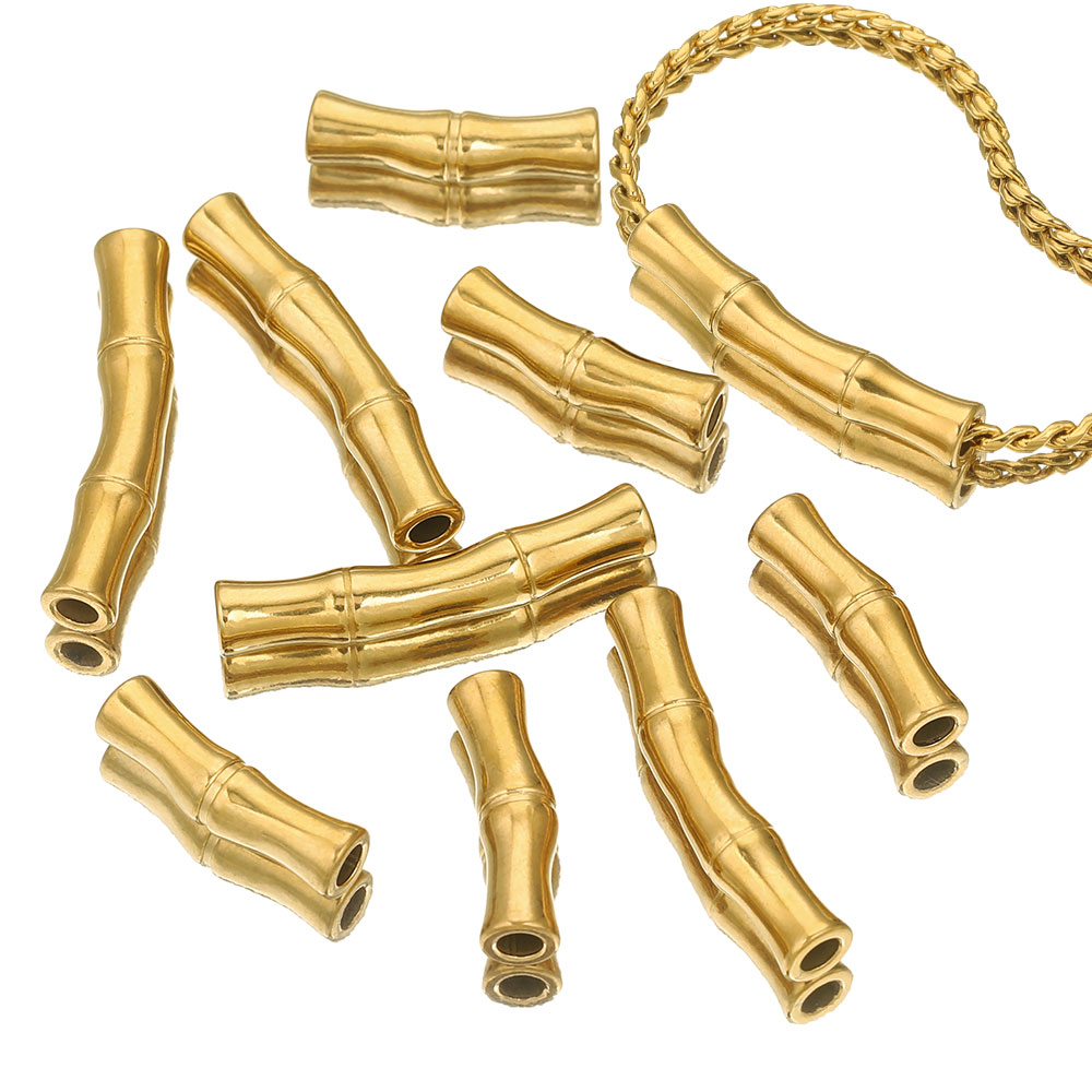 5pcs Stainless Steel Connector - Crimp Bead Tube ulasan dan harga