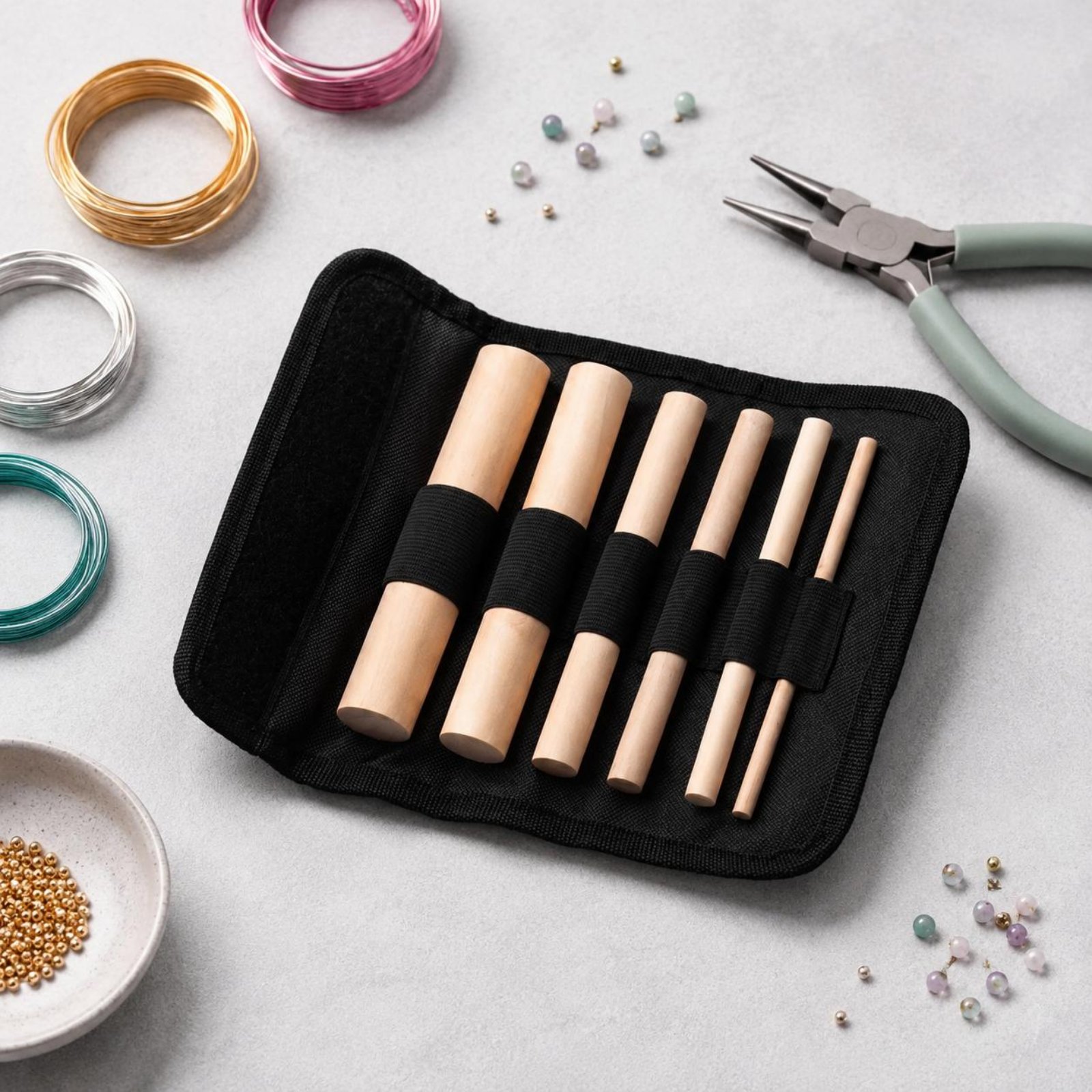 6 Pieces Wire Wrapping Mandrel - Jewelry Making Equipment ulasan dan harga