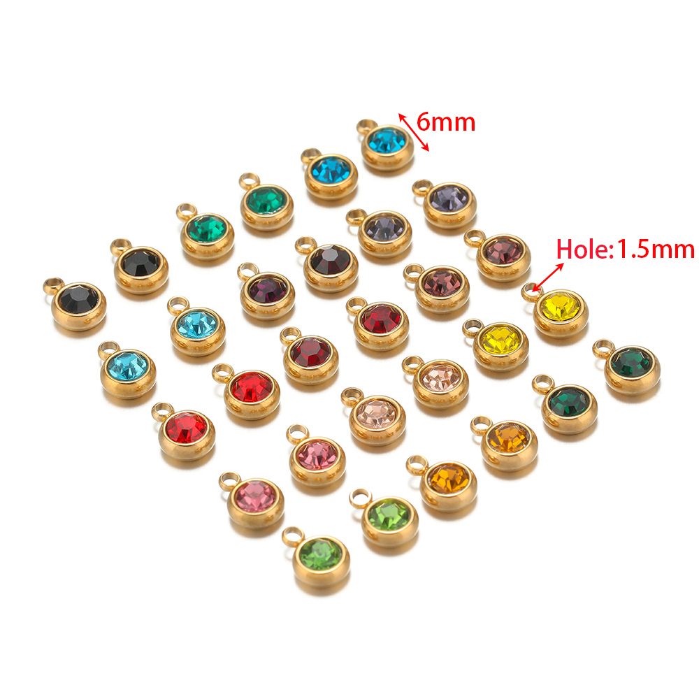 20pcs Zircon Beads Pendants St - Jewelry Making Stones ulasan dan harga
