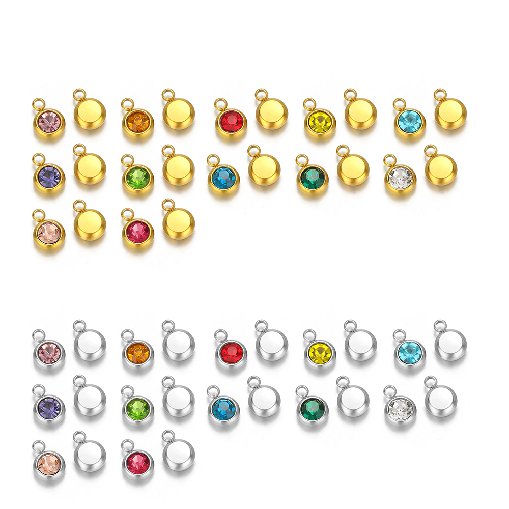 20pcs Zircon Beads Pendants St - Jewelry Making Stones ulasan dan harga
