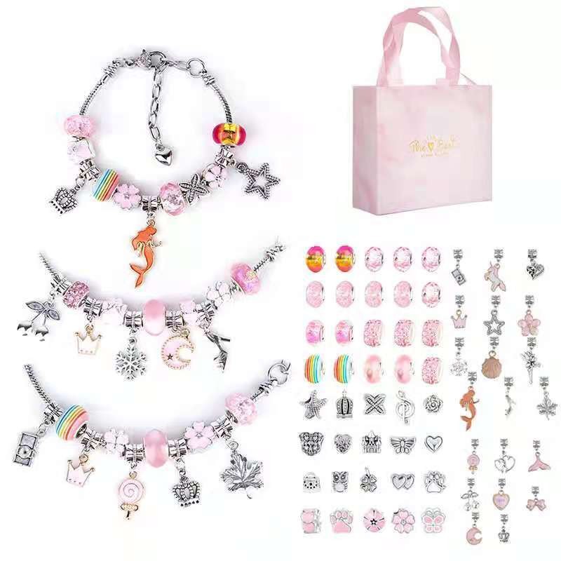 Charm Bracelet Making Kit DIY  - Jewelry Making Kit For Kids ulasan dan harga