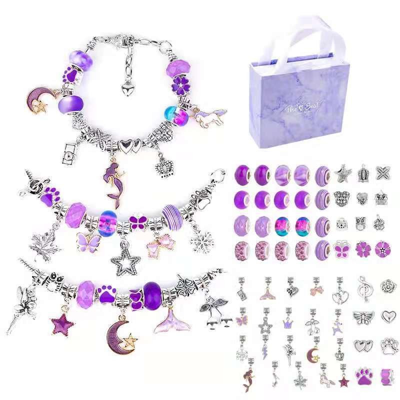 Charm Bracelet Making Kit DIY  - Jewelry Making Kit For Kids ulasan dan harga
