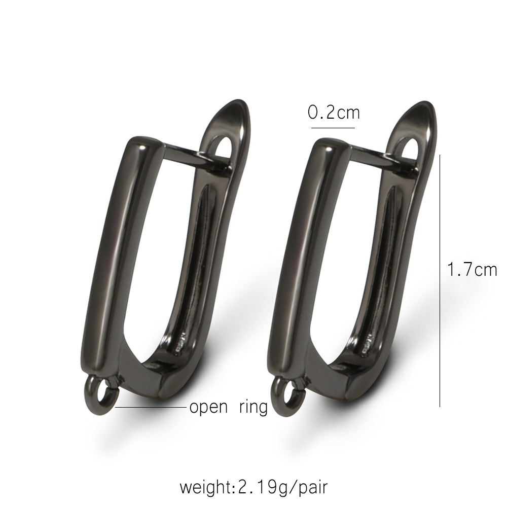 YANASI 1 Pair Gun Black  Brass - Jewelry Making Name ulasan dan harga