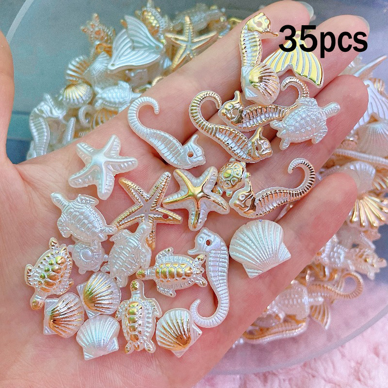 35/50/60Pcs Ocean Animal Acryl - Jewelry Making Soldering Kit ulasan dan harga