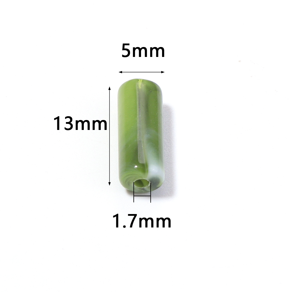 100pcs 5x13mm Imitation Jade S - Jewelry Making Stones ulasan dan harga