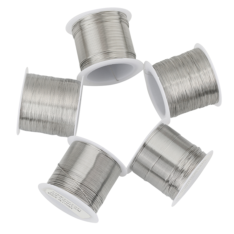 1roll Stainless Steel 0.2 0.3  - Jewelry Making Essentials ulasan dan harga