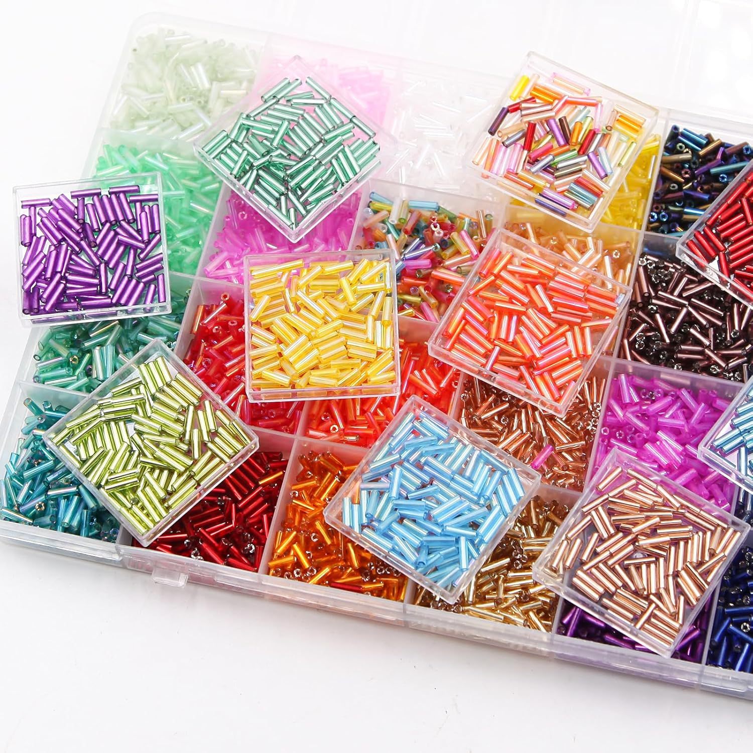 About 6720Pcs/Box 7mm 28 Color - Crimp Bead Tube ulasan dan harga