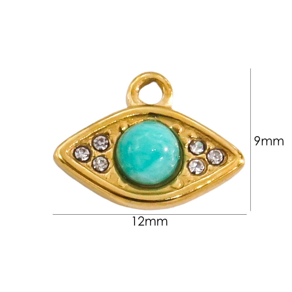 3Pcs Natural Stone Beads Eye S - Jewelry Making Stones ulasan dan harga