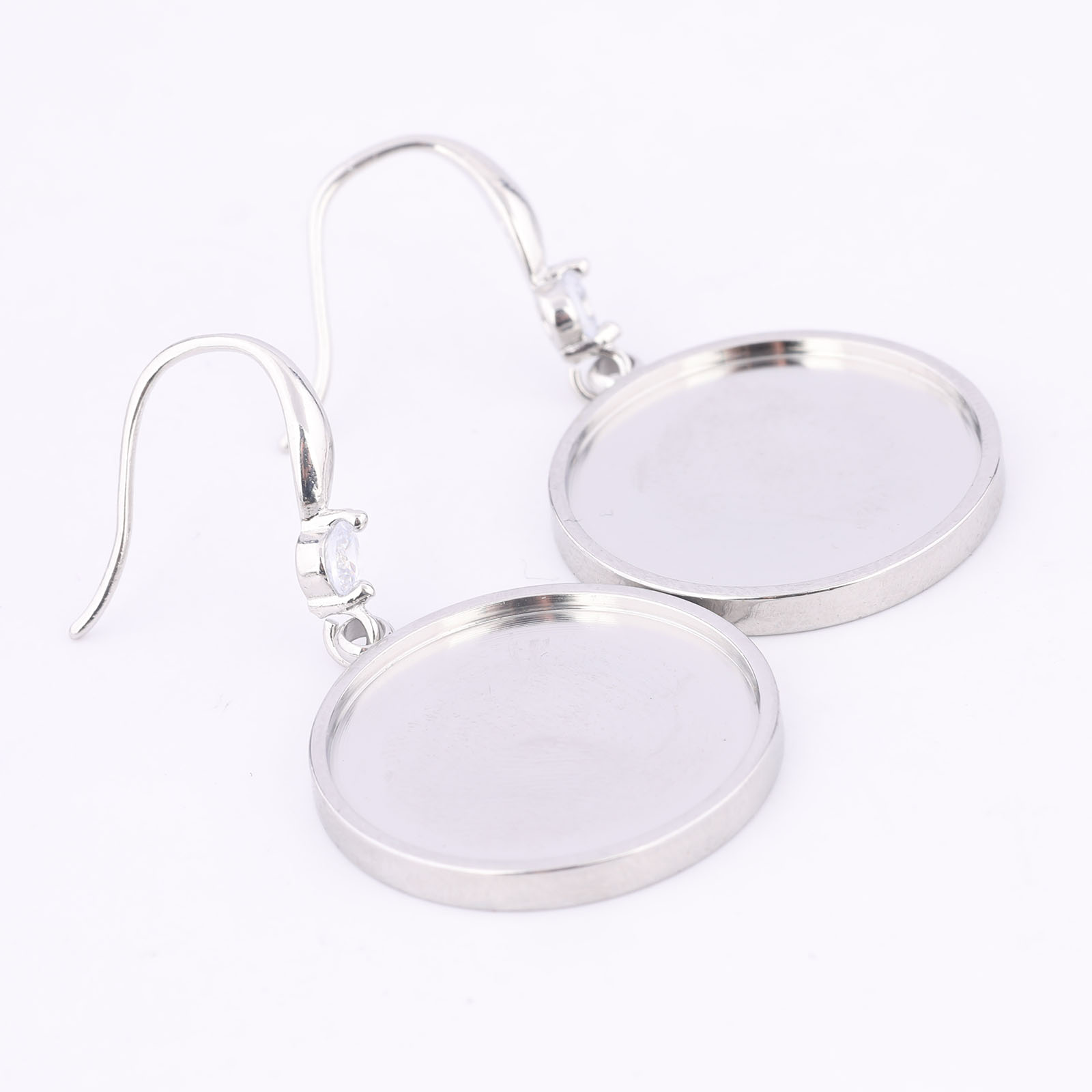 6pcs Stainless Steel Fit 20mm  - Jewelry Making Stones ulasan dan harga