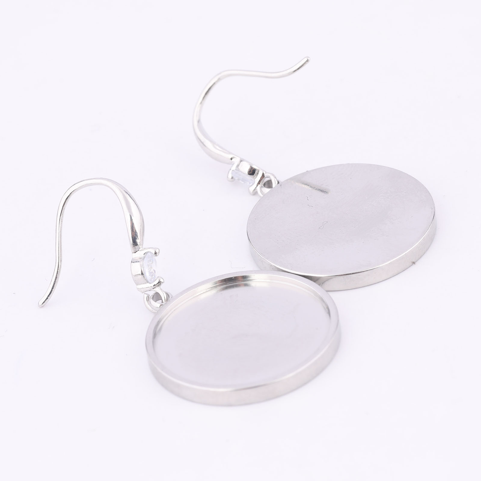 6pcs Stainless Steel Fit 20mm  - Jewelry Making Stones ulasan dan harga