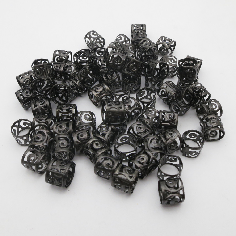 100pcs Hair Beads Jewelry, Bla - Crimp Bead Tube ulasan dan harga