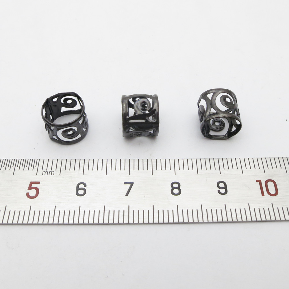 100pcs Hair Beads Jewelry, Bla - Crimp Bead Tube ulasan dan harga