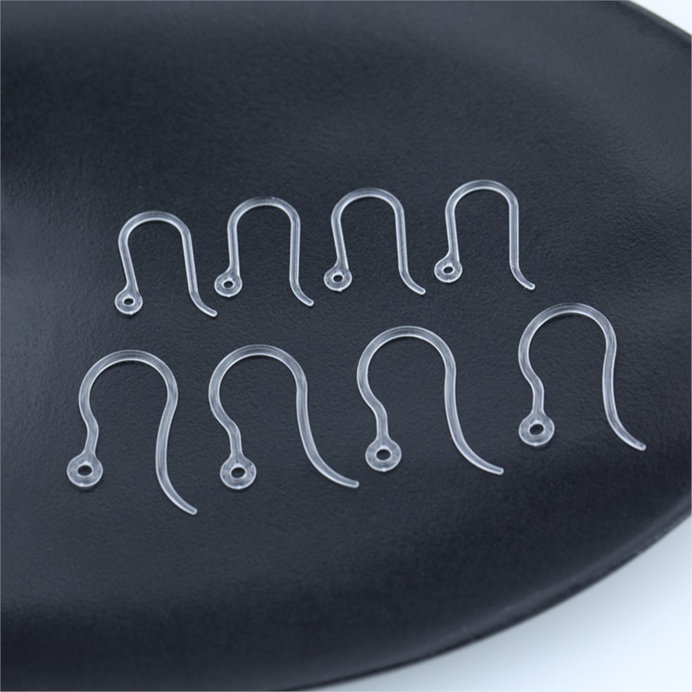 40pcs Clear Plastic Earring Ho - Jewelry Making Material ulasan dan harga