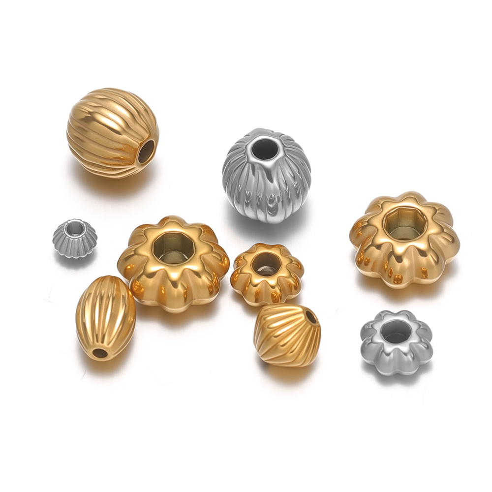 20Pcs Stainless Steel Flower B - Crimp Bead Tube ulasan dan harga