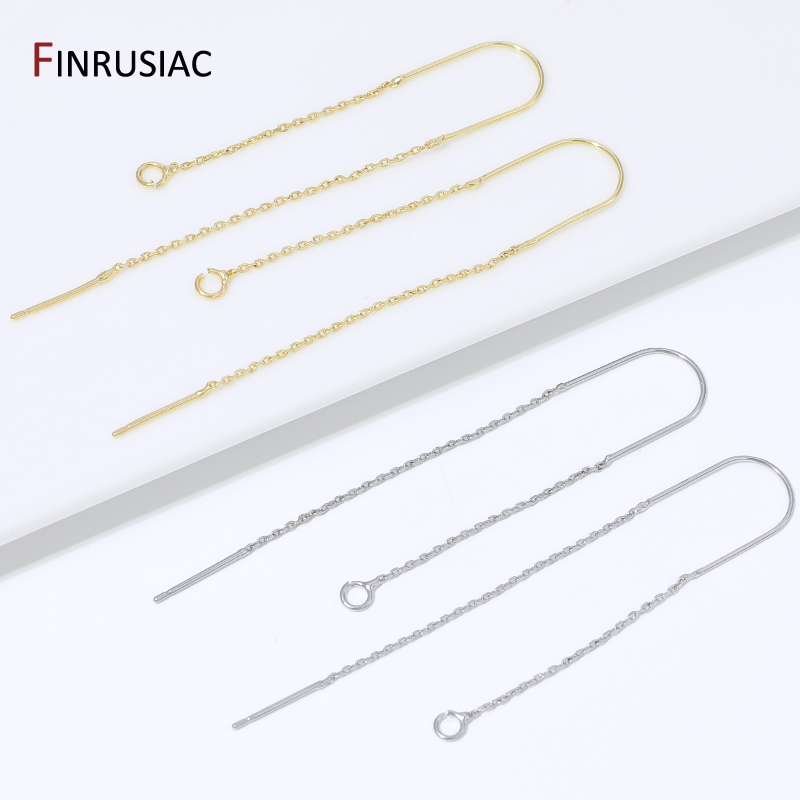18K Gold Plated Brass Long Tas - Jewelry Making Essentials ulasan dan harga