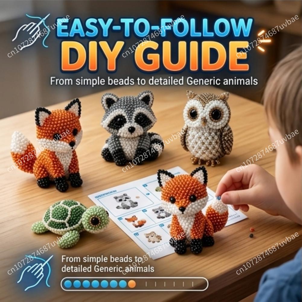 Educational DIY Animal Bead Se - Jewelry Making Kit For Kids ulasan dan harga