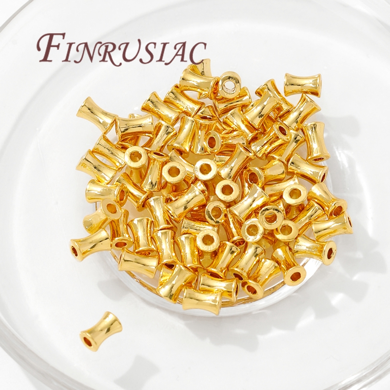 18K Gold Plated Brass Tube Bea - Crimp Bead Tube ulasan dan harga