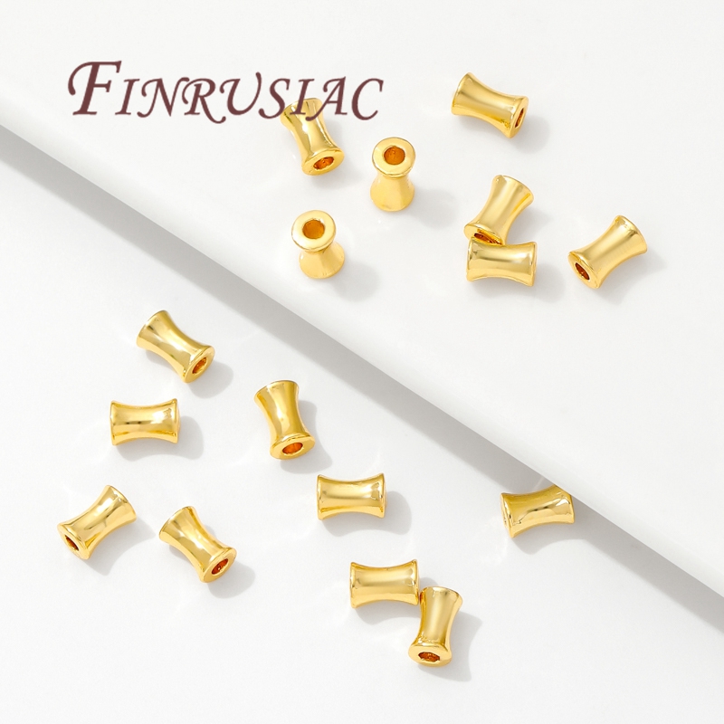 18K Gold Plated Brass Tube Bea - Crimp Bead Tube ulasan dan harga