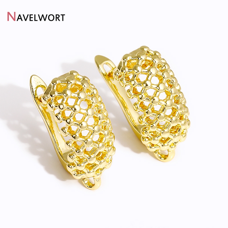 18K Gold Plated Brass  Hollow  - Jewelry Making Brass ulasan dan harga