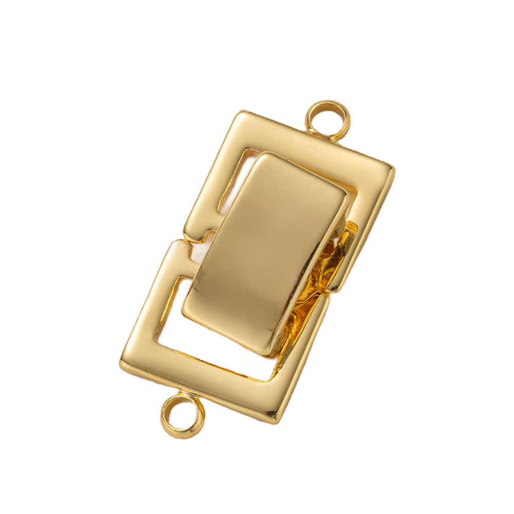 2pcs 14K Gold Plated Layered C - Jewelry Making Metals ulasan dan harga