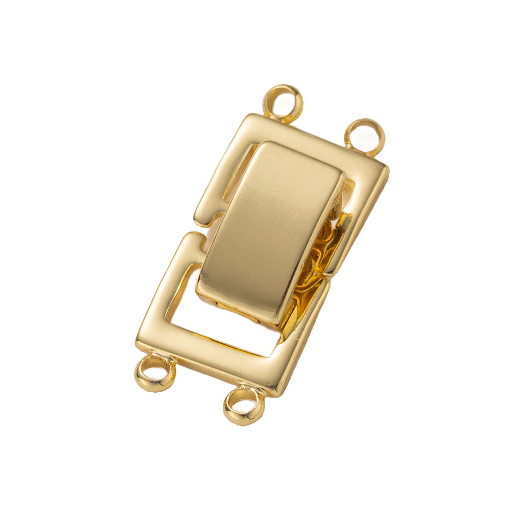 2pcs 14K Gold Plated Layered C - Jewelry Making Metals ulasan dan harga