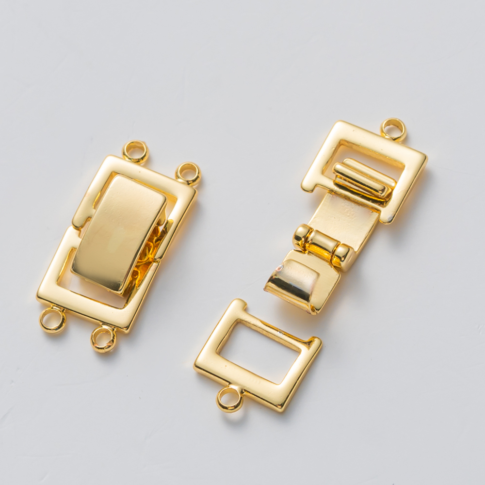 2pcs 14K Gold Plated Layered C - Jewelry Making Metals ulasan dan harga