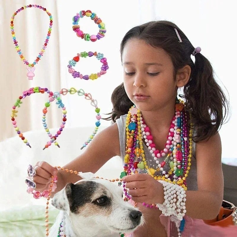 Girls DIY Bead Set Jewelry Mak - Jewelry Making Kit For Kids ulasan dan harga
